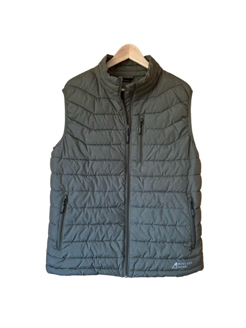 Boulder Gear lightweight Sawyer water resistant puffy poly vest men’s size large